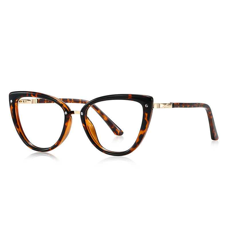 Gold Bridge Cat Eye Blue Light Blocking Glasses in Classic Tortoiseshell