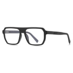 Grooved Temple Navigator Blue Light Blocking Glasses in Matte Black