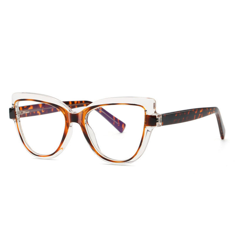 Crystal Halo Cat Eye Blue Light Blocking Glasses in Tortoiseshell & Crystal