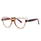 Crystal Halo Cat Eye Blue Light Blocking Glasses in Tortoiseshell & Crystal