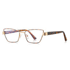 Vintage Metal Cat Eye Blue Light Blocking Glasses in Tortoiseshell &amp; Gold