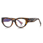 Fan Temple Cat Eye Blue Light Blocking Glasses in Wine Burgundy Red
