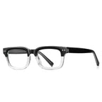 Classic Rectangle Blue Light Blocking Glasses in Two-Tone Black &amp; Tortoise