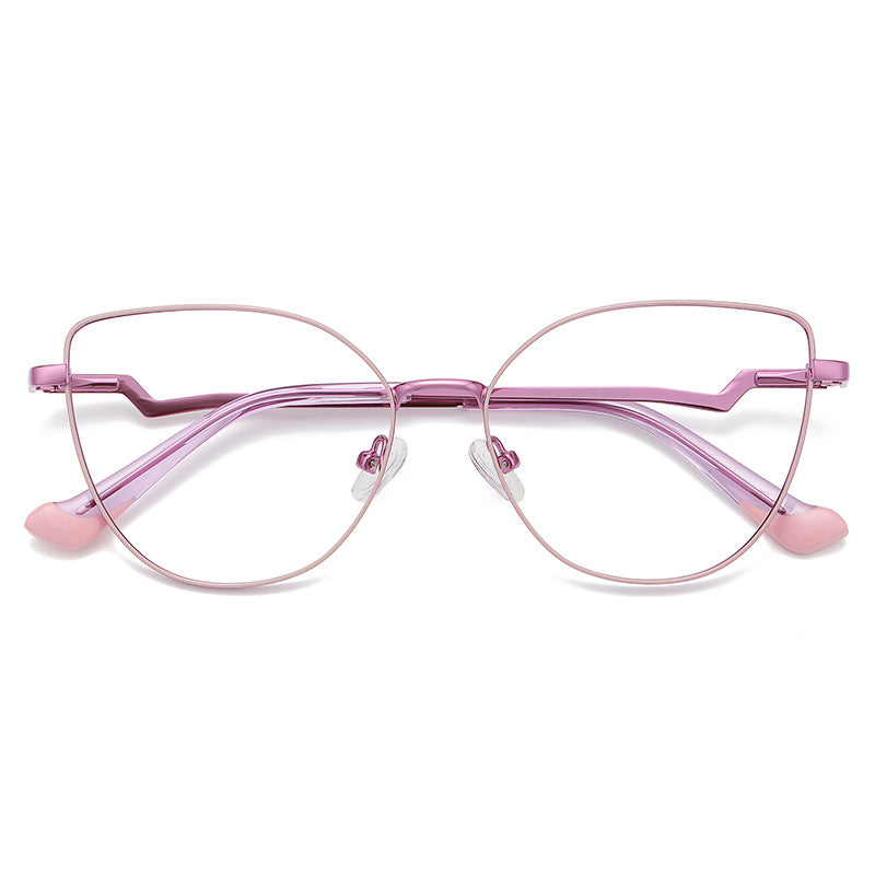 Zigzag Cat Eye Blue Light Blocking Glasses in Lavender Lilac