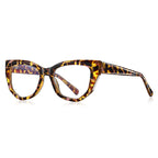 Prism Cat Eye Blue Light Blocking Glasses in Amber Tortoiseshell