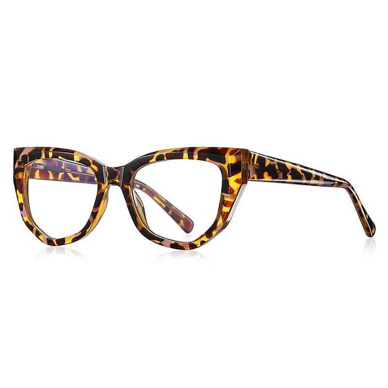 Prism Cat Eye Blue Light Blocking Glasses in Amber Tortoiseshell