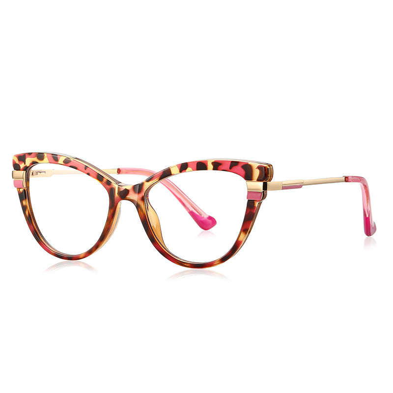 Classic Black Two-Tone Cat-Eye Glasses