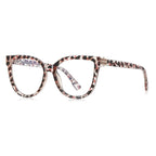Glam Cat Eye Blue Light Blocking Glasses in Pink Tortoise