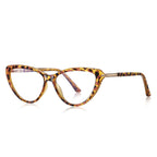 Gold Bar Temple Cat Eye Blue Light Blocking Glasses in Tortoiseshell & Gold