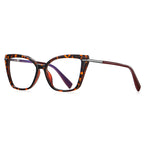 Tapered Pin Butterfly Blue Light Blocking Glasses in Tortoiseshell & Wine