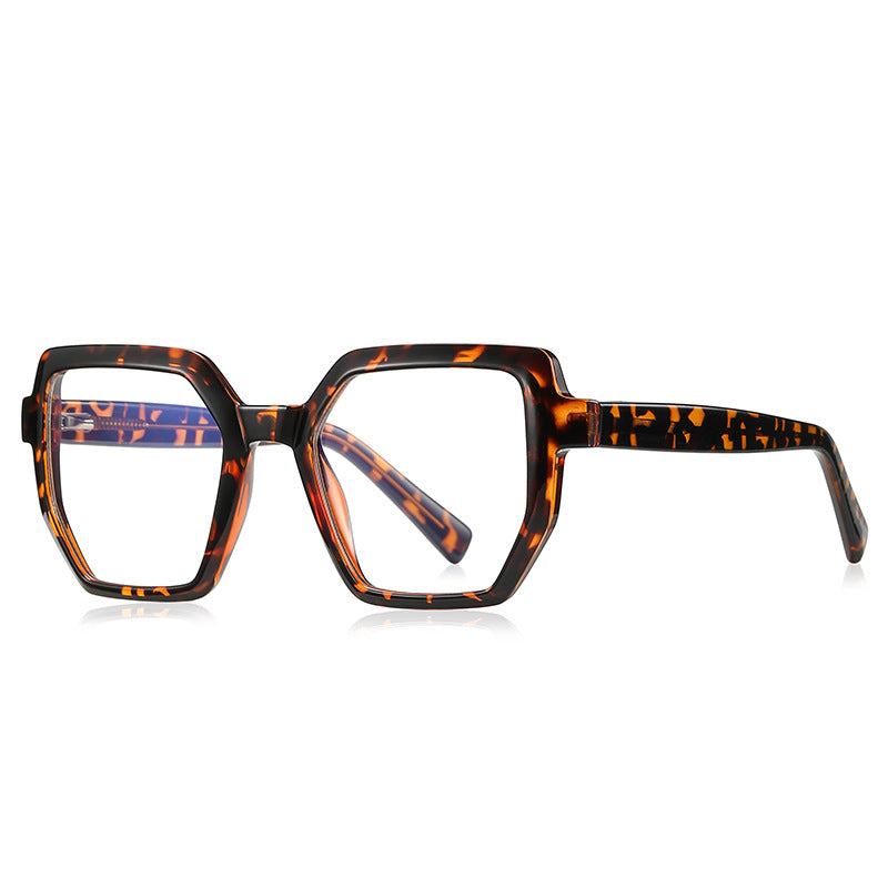 Faceted Geometric Blue Light Blocking Glasses in Tortoiseshell