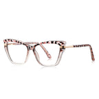 Tiered Hinge Cat Eye Blue Light Blocking Glasses in Pink Tortoiseshell