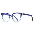 Glam Cat Eye Blue Light Blocking Glasses in Gradient Blue
