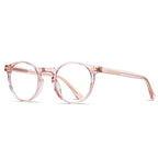 Translucent Beige Round Glasses