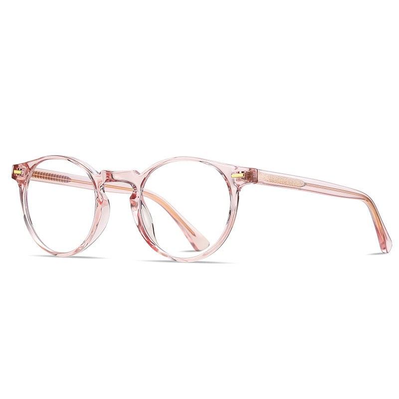 Translucent Beige Round Glasses