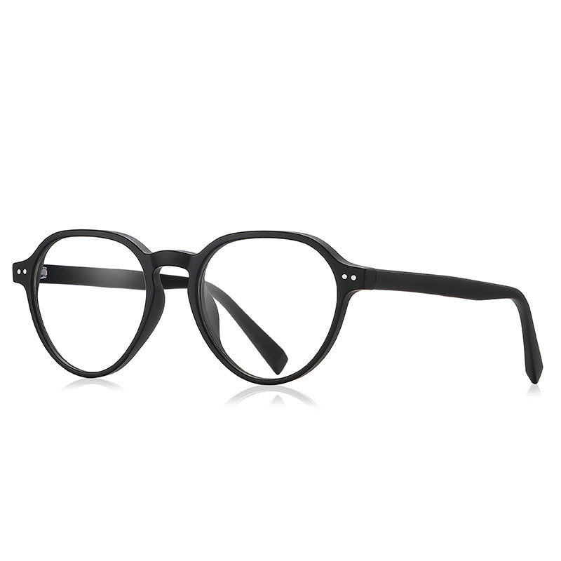 Crown Panto Blue Light Blocking Glasses in Matte Black