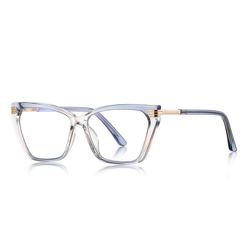 Tiered Hinge Square Blue Light Blocking Glasses in Ice Blue