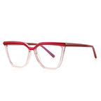 V-Bridge Butterfly Blue Light Blocking Glasses in Champagne Tan & Clear