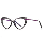 Lace Brow Cat Eye Blue Light Blocking Glasses in Smoke Grey