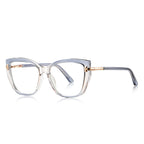 T-Bar Butterfly Blue Light Blocking Glasses in Ice Blue