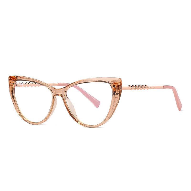 Studded Brow Cat Eye Blue Light Blocking Glasses