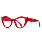 Purple Sculpted Cat Eye Blue Light Blocking Glasses