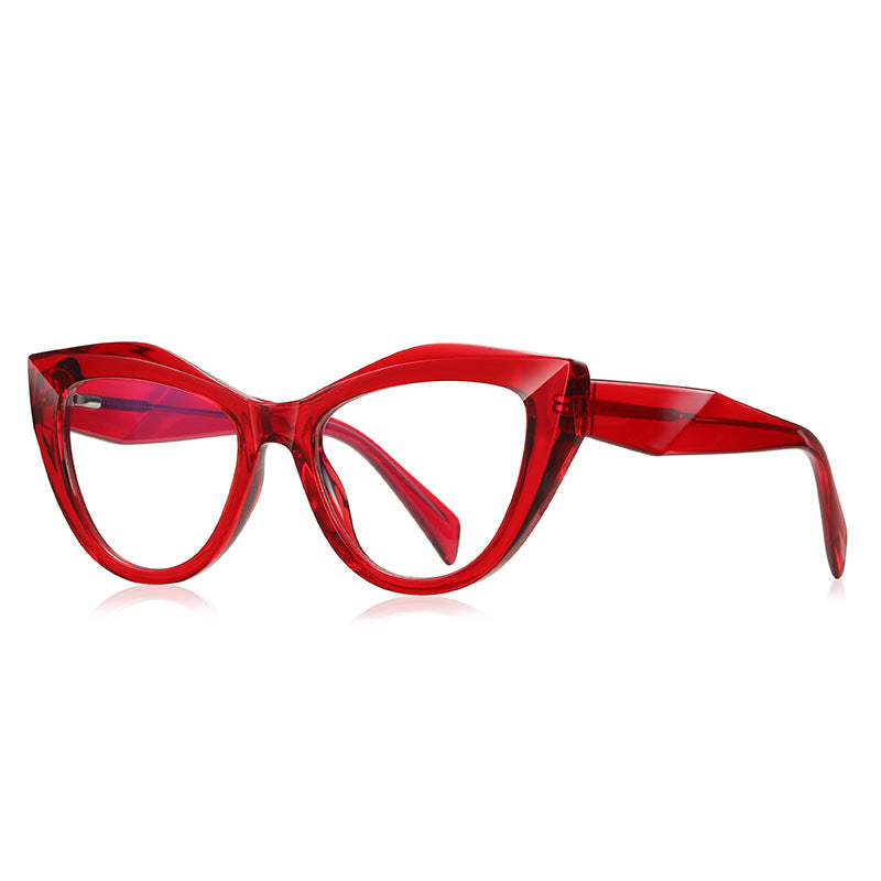 Purple Sculpted Cat Eye Blue Light Blocking Glasses