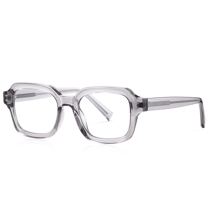 Grey Translucent Square Glasses