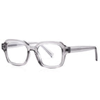 Grey Translucent Square Glasses