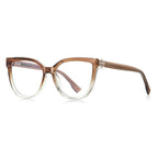 Glam Cat Eye Blue Light Blocking Glasses in Gradient Brown