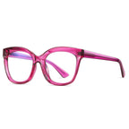 Purple Oversized Cat-Eye Glasses