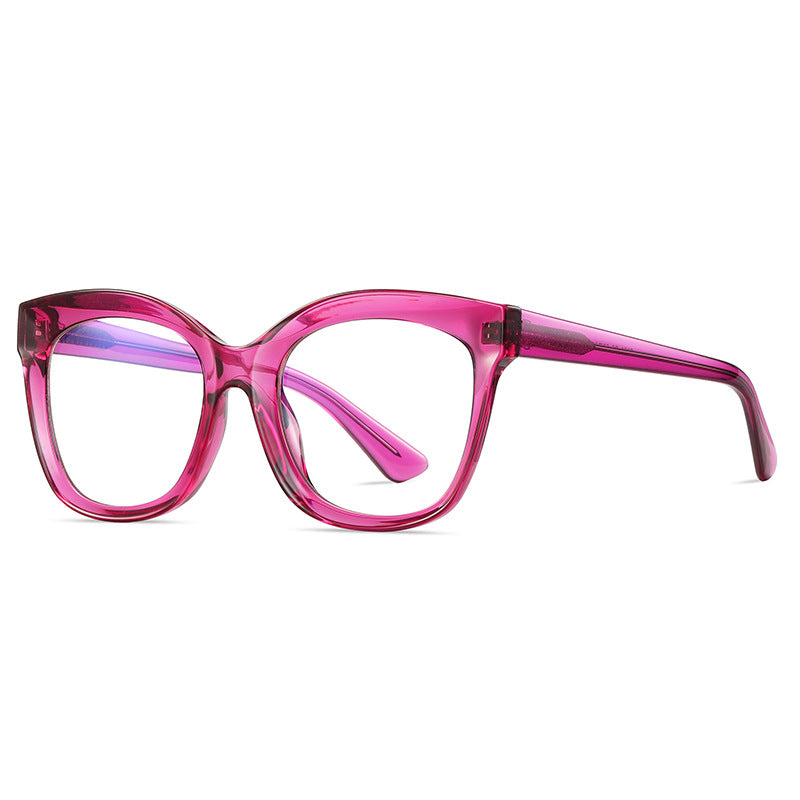 Purple Oversized Cat-Eye Glasses