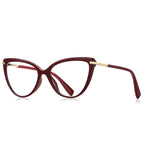 Teal Modern Cat Eye Glasses