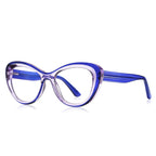 Red and Blue Two-Tone Eyeglasses