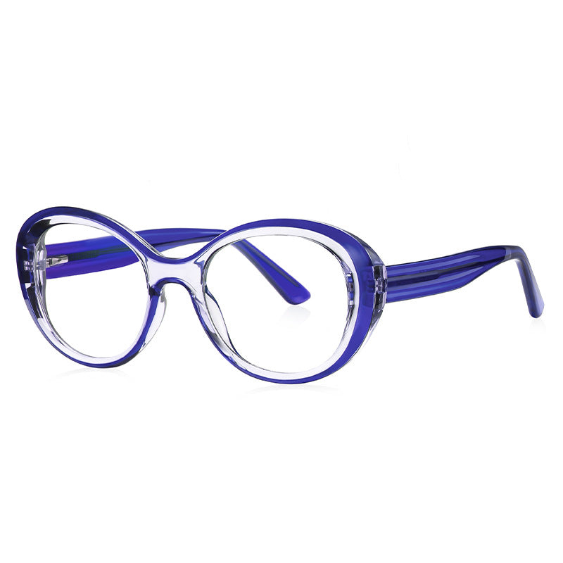 Retro Oval Blue Light Blocking Glasses