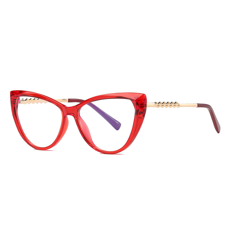 Studded Brow Cat Eye Blue Light Blocking Glasses
