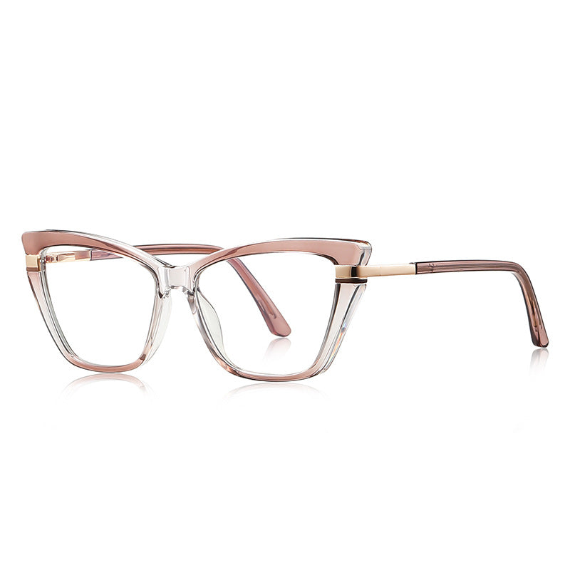 Tiered Hinge Cat Eye Blue Light Blocking Glasses in Dusty Rose Mauve