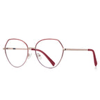 Enamel Brow Geometric Spring Hinge Blue Light Blocking Glasses in Yellow Gold with Classic Tortoise Enamel Brow