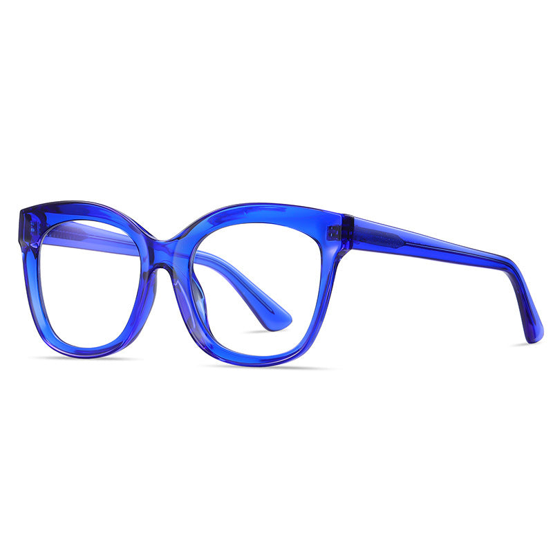 Dusty Rose Oversized Cat-Eye Glasses