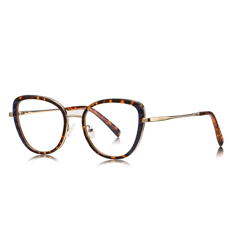 Windsor Rim Butterfly Blue Light Blocking Glasses in Gold & Amber Tortoiseshell