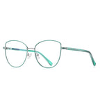 Slotted Temple Butterfly Spring Hinge Blue Light Blocking Glasses in Matte Black with Slotted Temples