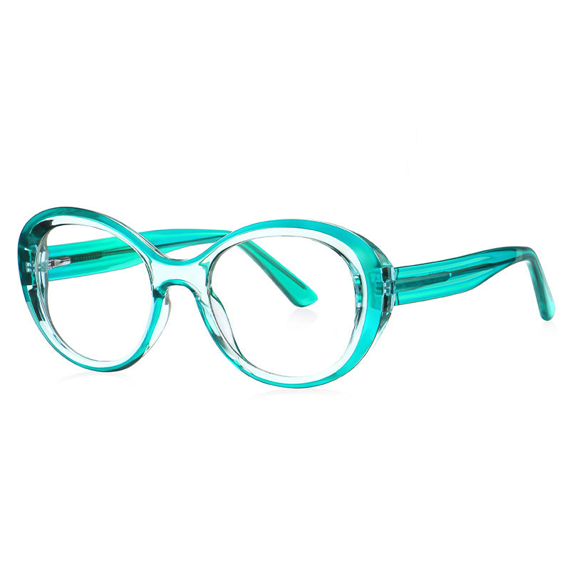 Retro Oval Blue Light Blocking Glasses