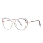 Triple Bar Butterfly Blue Light Blocking Glasses in Smoke Grey