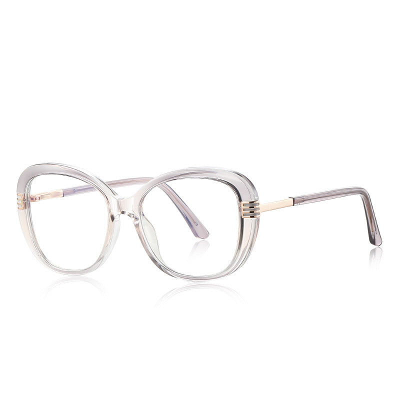 Triple Bar Butterfly Blue Light Blocking Glasses in Smoke Grey