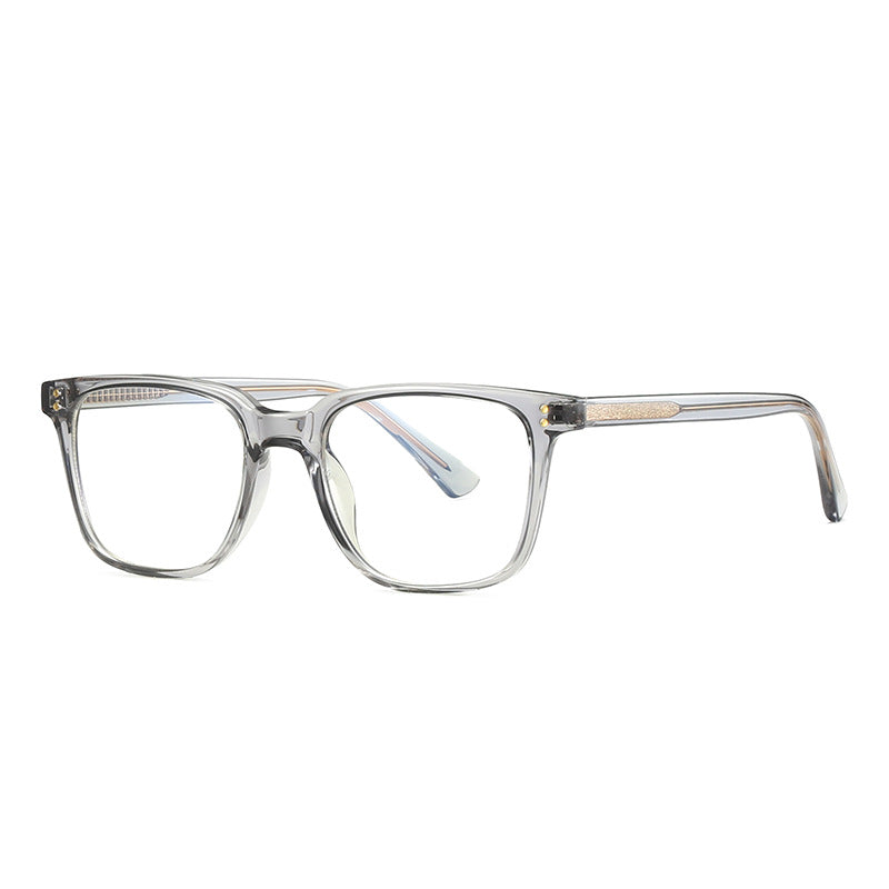 Translucent Grey Rectangular Glasses