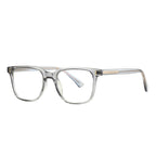 Translucent Grey Rectangular Glasses