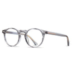 Translucent Grey Round Glasses