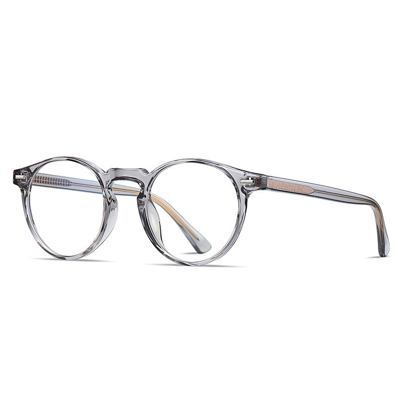 Translucent Grey Round Glasses
