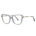Oversized Butterfly Blue Light Blocking Glasses in Smoke Grey