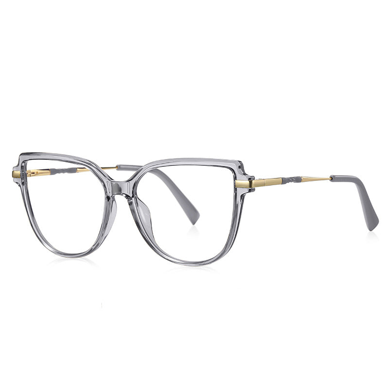 Oversized Butterfly Blue Light Blocking Glasses in Smoke Grey
